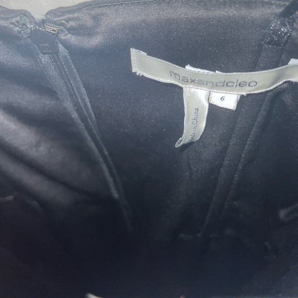 max and cleo purple & black dress size 6 - Picture 4 of 7